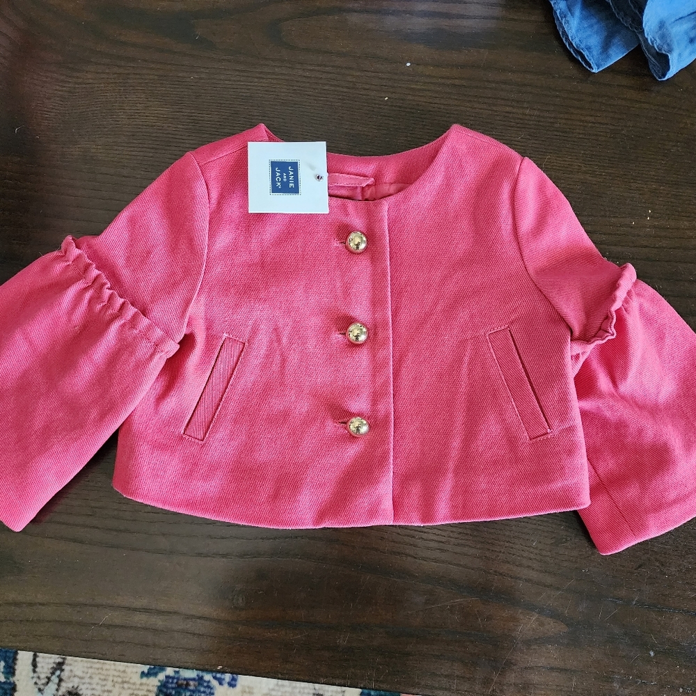 Janie & Jack bell sleeve jacket, NWT